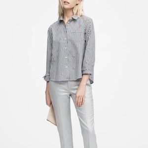 Banana Republic Quinn Boy Fit Champagne Glass Shirt